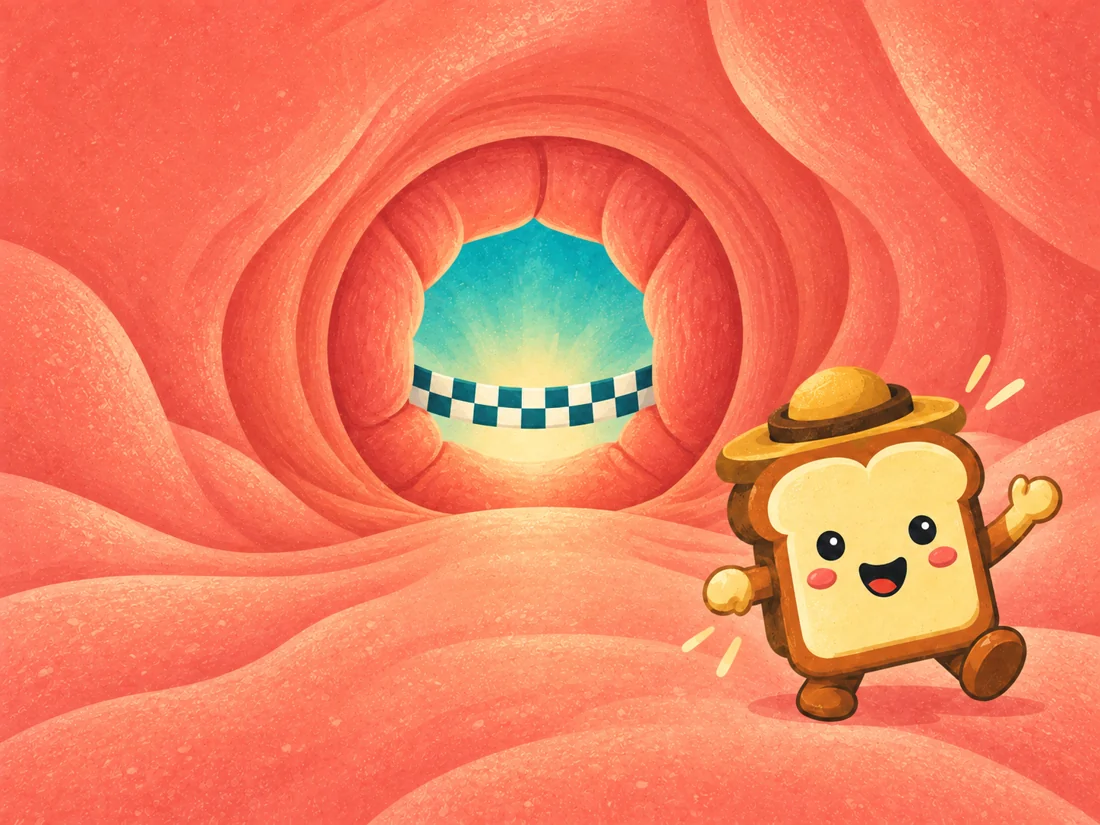Illustrated toast explorer in the grand exit